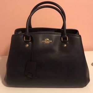 NEW! Navy blue Coach satchel